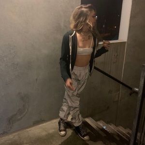 Reflective rave or baggy pants size medium/small